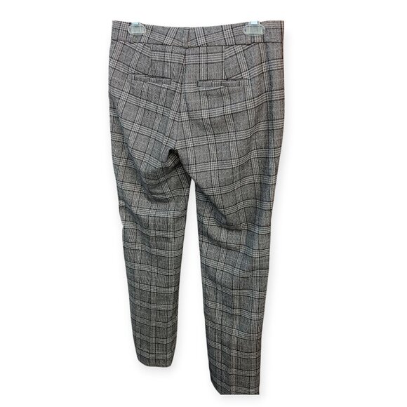BANANA REPUBLIC "Ryan" Wool Plaid Mid-Rise Trousers OP - Picture 2 of 13